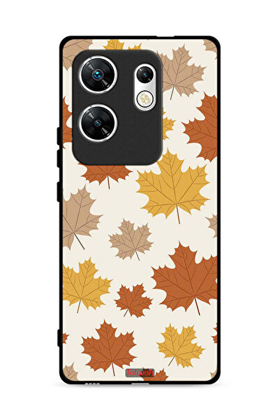 Tolwak غطاء حماية لهاتف Infinix Zero 30 4G بطبعة أوراق الخريف