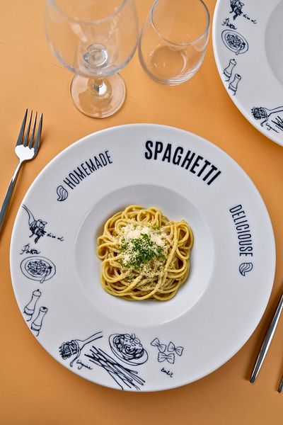 PORSER Porcelain Alfedo Miro Pasta Plate Set 29cm 460Cc 2 Pcs