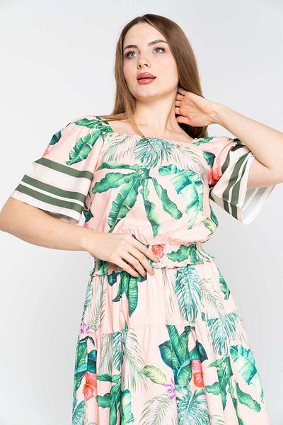Nichii Floral Butterfly Sleeve Blouse