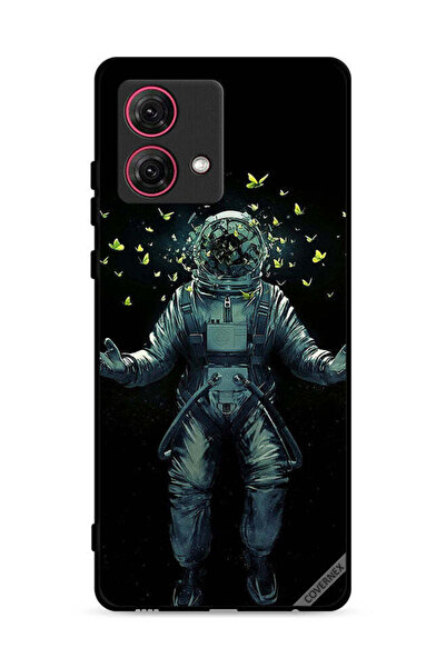 Covernex غطاء حماية لهاتف موتورولا موتو جي 84 5G - رائد فضاء وفراشات
