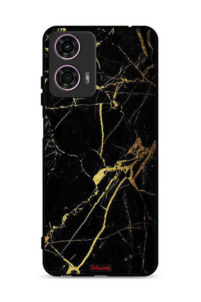 Tolwak غطاء حماية لهاتف موتورولا موتو جي 24 4G - رخامي متصدع