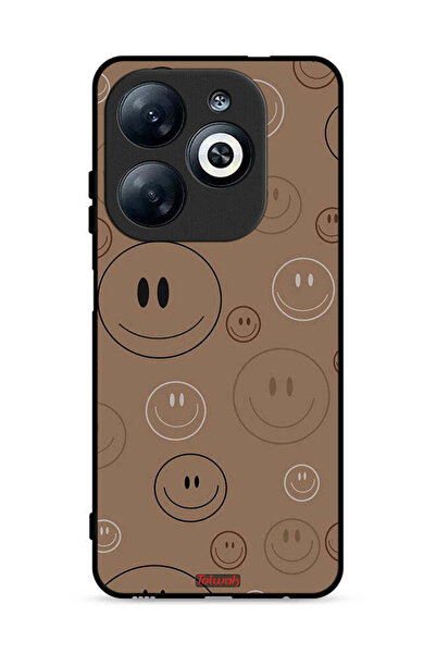 Tolwak غطاء حماية لهاتف إنفينيكس سمارت 8 4G بنقشة وجوه مبتسمة