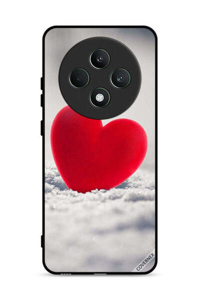 Covernex غطاء حماية لهاتف Oppo Reno12 F 4G بتصميم قلب أحمر جميل