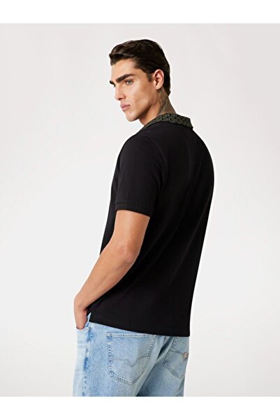 Guess Ανδρικό μπλουζάκι πόλο με λεπτή εφαρμογή Lyle