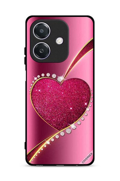 Covernex غطاء حماية Oppo A3 5G على شكل قلب لامع من الألماس