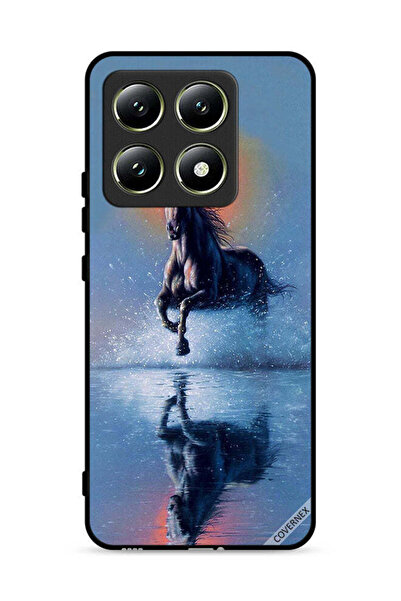 Covernex غطاء حماية لهاتف شاومي 14T 5G، رسم حصان يركض في الماء