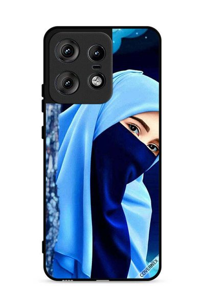 Covernex غطاء حماية لهاتف موتورولا إيدج 50 برو 5G بنقشة فتاة محجبة