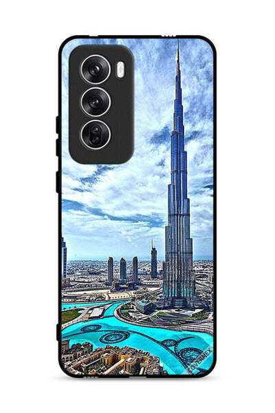 Covernex غطاء حماية لهاتف Oppo Reno12 5G، برج خليفة، غيوم تلامس السحاب