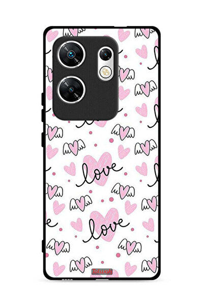 Tolwak غطاء حماية لهاتف Infinix Zero 30 4G بنقشة فنية لحب وقلب