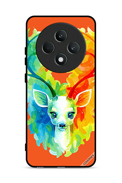 Covernex غطاء حماية لهاتف Oppo Reno12 F 5G بنقشة غزال ملون