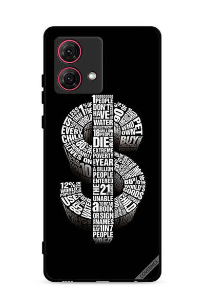 Covernex غطاء حماية لهاتف موتورولا موتو جي 84 5 جي بطبعة دولار الخط