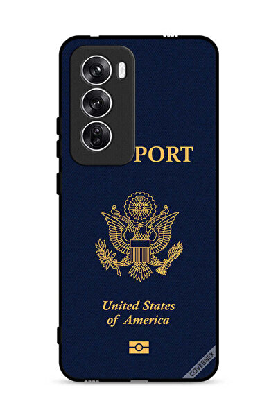 Covernex غطاء حماية لهاتف Oppo Reno12 5G بنمط جواز السفر الأمريكي