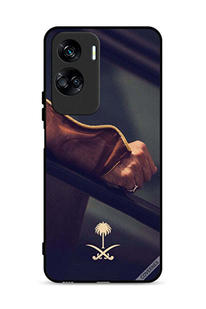Covernex غطاء حماية لهاتف Honor 90 Lite 5G مع شعار المملكة العربية السعودية