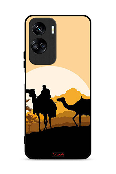 Tolwak غطاء حماية لهاتف Honor 90 Lite 5G برسومات جمال في الصحراء