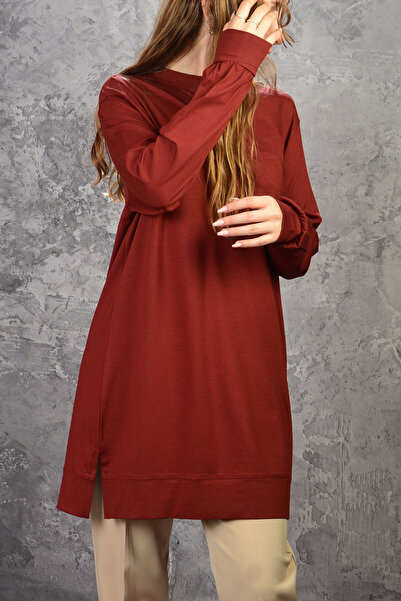 İDOL MODA Combed Oversize Viscos Tunic Comfortable Fit