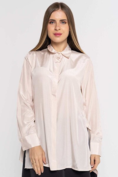 Nichii Loose Women's Side-Open Long Sleeve Shirt