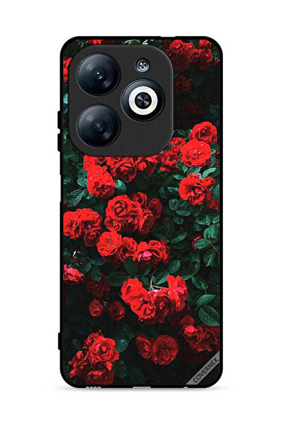 Covernex غطاء حماية لهاتف إنفينيكس سمارت 8 4G بطبعة حديقة الورود