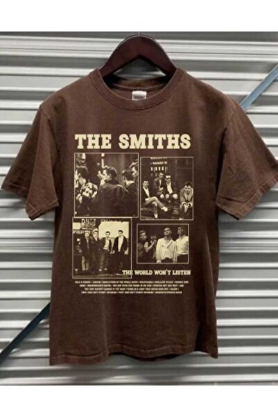 Harajuku Style مقاس كبير مطبوع باللون البني للجنسين