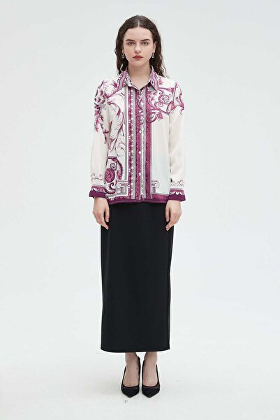 Nichii Long Sleeve Printed Women's Blouse