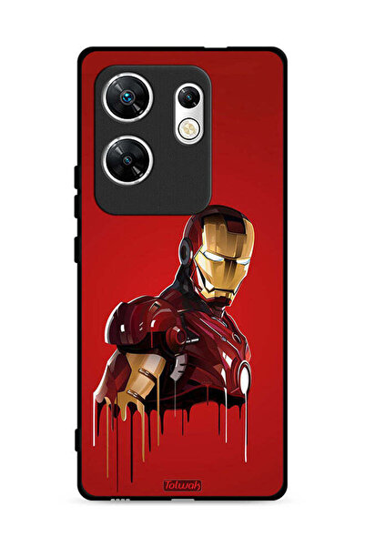 Tolwak غطاء حماية لهاتف Infinix Zero 30 4G برسومات الرجل الحديدي