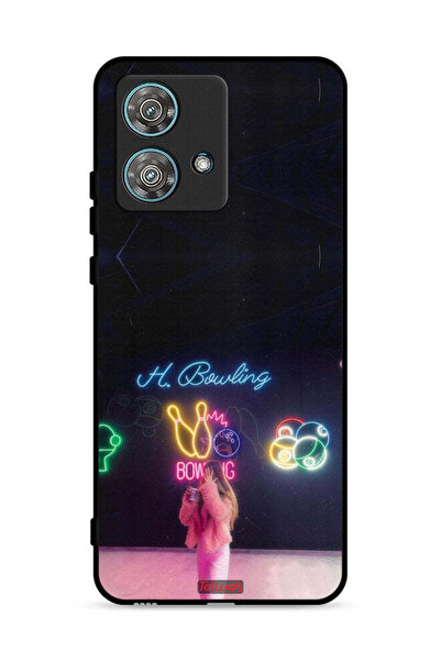 Tolwak Motorola Edge 40 Neo 5G Protective Case Cover Bowling Lover
