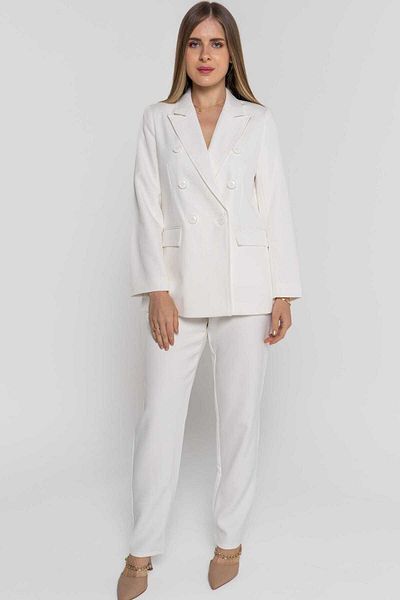 Nichii Women's Solid Formal Long Trousers