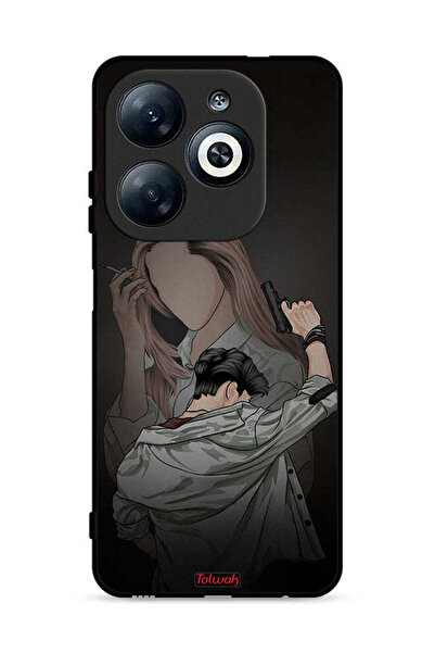 Tolwak غطاء حماية لهاتف إنفينيكس سمارت 8 4G، عصابة زوجين