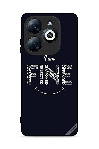 Covernex غطاء حماية لهاتف إنفينيكس سمارت 8 4G، بخط عربي: أنا بخير