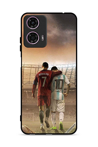 Covernex غطاء حماية لهاتف موتورولا موتو جي 24 4G ميسي وكريستيانو رونالدو