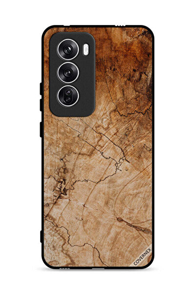 Covernex غطاء حماية لهاتف Oppo Reno12 5G بنمط خشبي عتيق