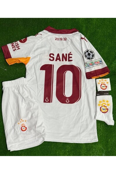 Alaturka Mix Gâlatâsarây 2026 Leroy Sane Yeni Sezon Deplasman Beyaz Çocuk For...