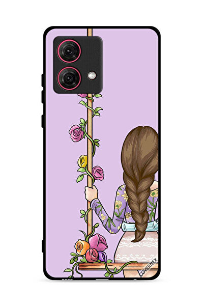 Covernex غطاء حماية لهاتف موتورولا موتو جي 84 5G، صورة فتاة، خلفية شاشة BFF