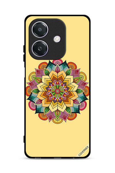 Covernex غطاء حماية لهاتف Oppo A3 5G بنمط ماندالا دائري