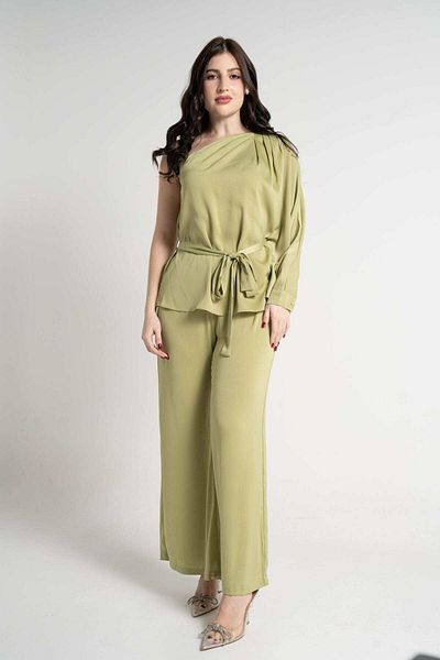 Nichii Wide-Leg Solid Women's Trousers