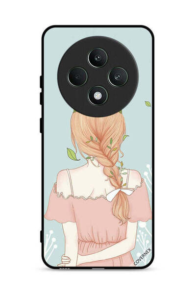 Covernex غطاء حماية لهاتف Oppo Reno12 F 4G بفتاة واقفة بمظهر لطيف