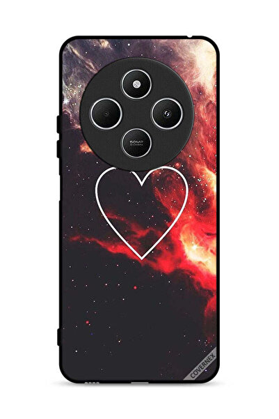 Covernex غطاء حماية لهاتف شاومي ريدمي 14 سي 4G بتصميم قلب في الفضاء