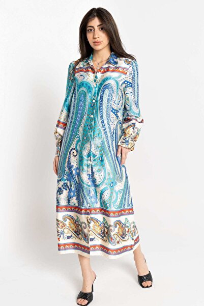 Nichii Women's Long Sleeve Shirt with Decorative Patterns