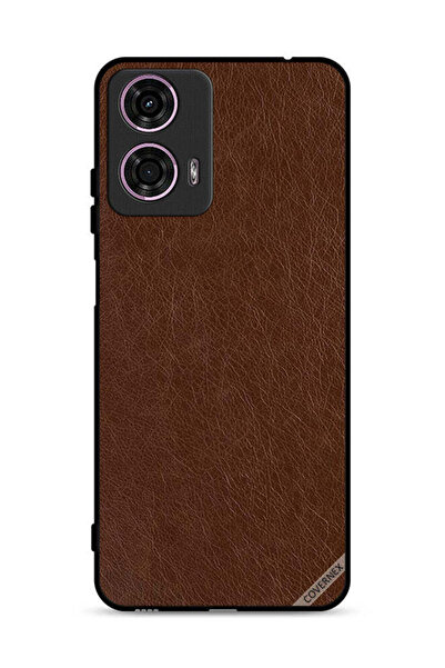 Covernex غطاء حماية جلدي بنقشة لهاتف موتورولا موتو جي 24 4G