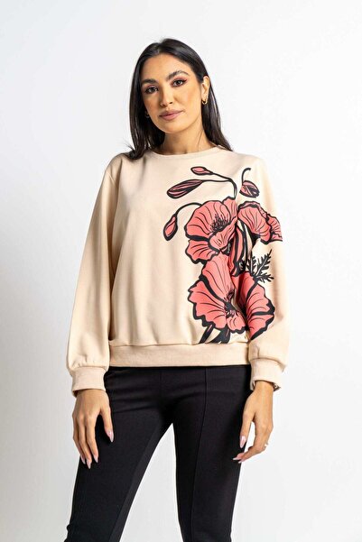Nichii Floral Print Long Sleeve Blouse