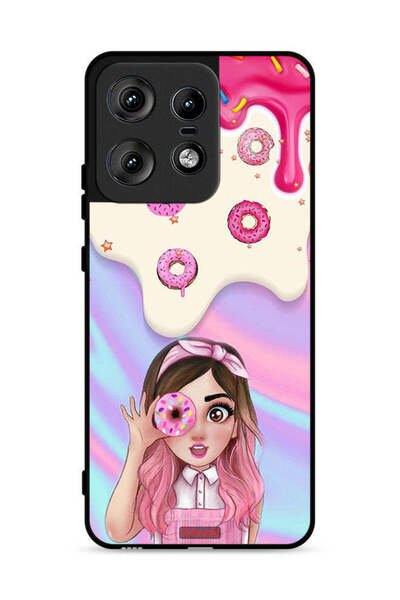 Tolwak Motorola Edge 50 Pro 5G Protective Case Cover Holding Donut