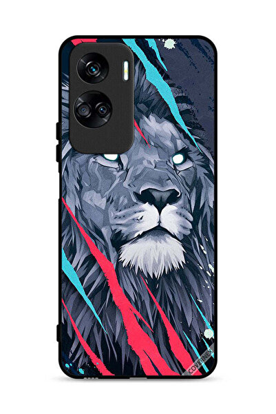 Covernex غطاء حماية لهاتف Honor 90 Lite 5G برسومات الأسد الملك