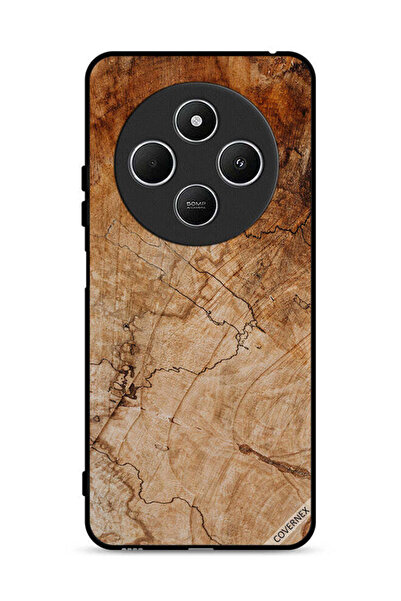 Covernex غطاء حماية لهاتف شاومي ريدمي 14R 5G بنمط خشبي عتيق