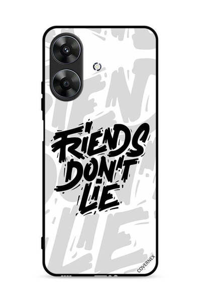 Covernex غطاء حماية لهاتف Realme Note 60 4G بطبعة "أصدقاء الخط لا يكذبون"