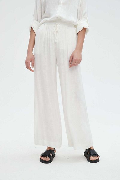 Nichii Women's Long Pants with Waist Tie
