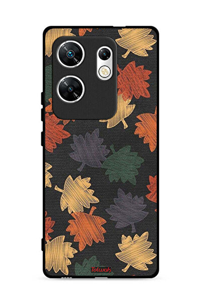 Tolwak غطاء حماية لهاتف Infinix Zero 30 4G برسومات أوراق الخريف