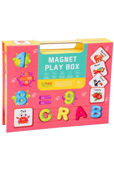 Star Master Cutie de joacă magnetică Cifre și Litere, 101 piese, Galben