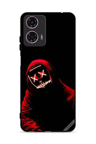 Covernex غطاء حماية لهاتف موتورولا موتو جي 24 4G بنقشة قناع الهالوين