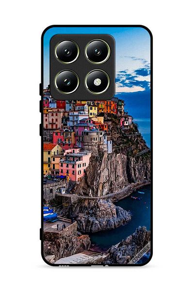 Covernex غطاء حماية لهاتف شاومي 14T 5G بطبعة منازل ملونة على البحر