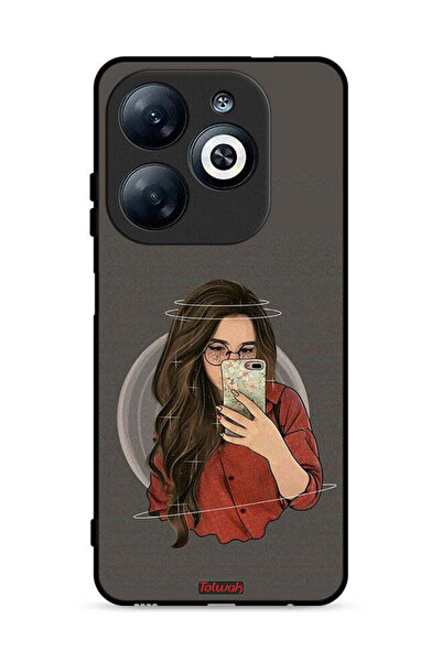 Tolwak غطاء حماية لهاتف Infinix Smart 8 4G لالتقاط صور سيلفي