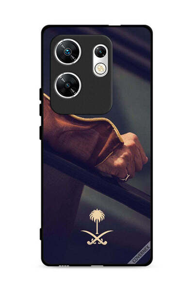 Covernex غطاء حماية لهاتف إنفينيكس زيرو 30 4G مع شعار المملكة العربية السعودية